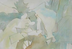 Milford Zornes,Original Woody Hansen Watercolor painting